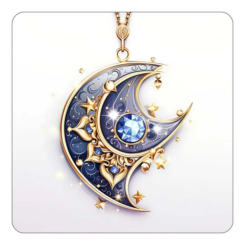 مگنت کاکتی طرح ماه و ستاره مدل mp55033