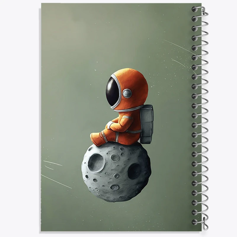 دفتر مشق 100 برگ خندالو طرح فضانورد کد F8302