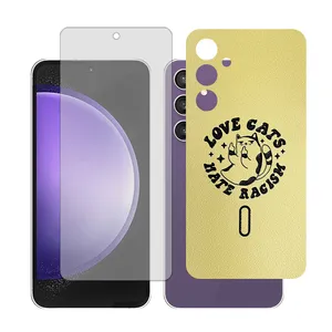 Glass Together model transparent Screen Protector Suitable for Samsung Galaxy S23 FE Mobile Phone with Back cover sticker
