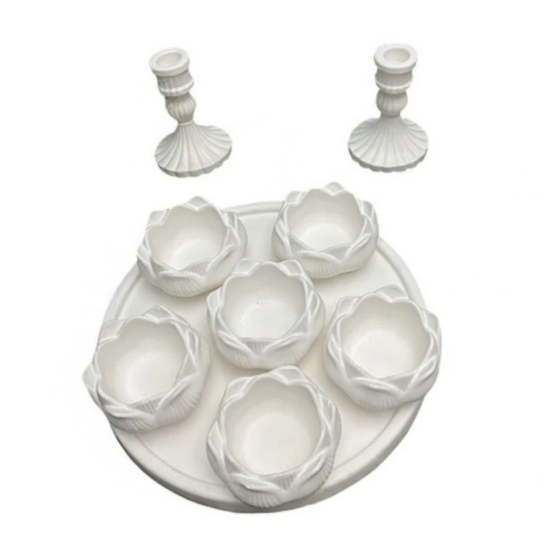 مجموعه ظروف هفت سین 9 پارچه مدل نیلوفر آبی