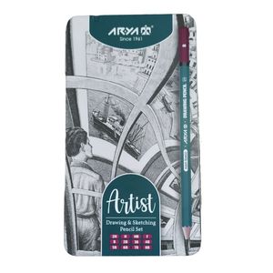 مداد طراحی آریا مدل 3075-12 مجموعه 12 عددی