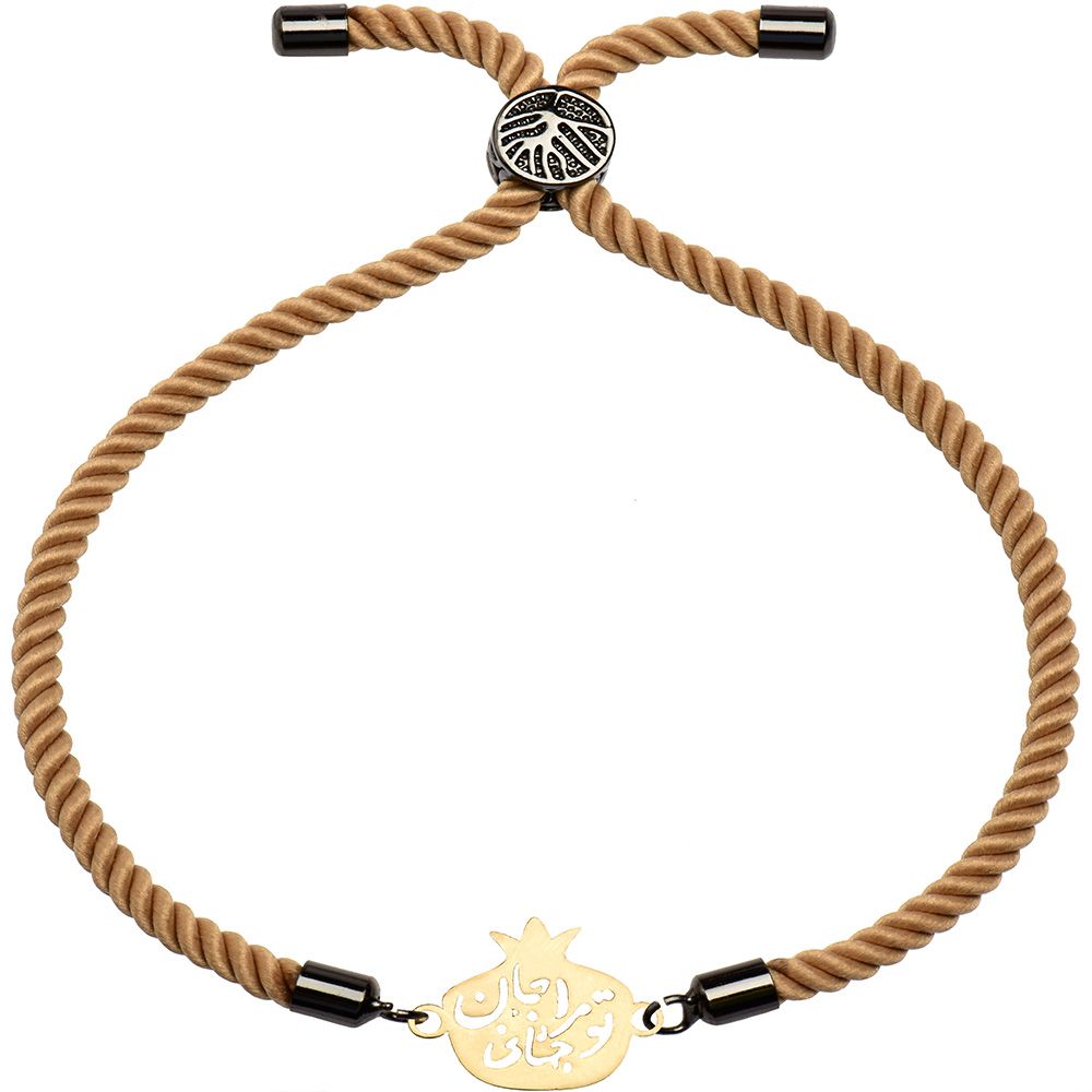 دستبند طلا 18 عیار دخترانه کرابو طرح انار جان و جهانی مدل Krd1334