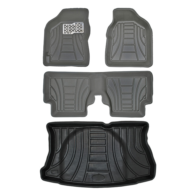 کفپوش سه بعدی خودرو پانیذ مدل MHLB مناسب برای تیبا ۲ به همراه کفپوش صندوق