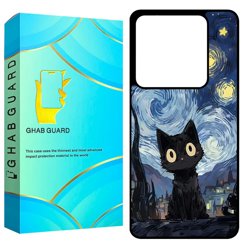 کاور قاب گارد طرح گربه مدل GCHPX6 مناسب برای گوشی موبایل شیائومی Redmi Note 13 Pro 5G / Poco X6
