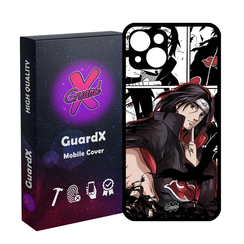 کاور گارد ایکس طرح Itachi Anime مدل Glass10550 مناسب برای گوشی موبایل اپل iPhone 13