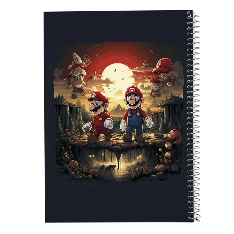 دفتر نت موسیقی 50 برگ مدوپد مدل super mario کد DF2829