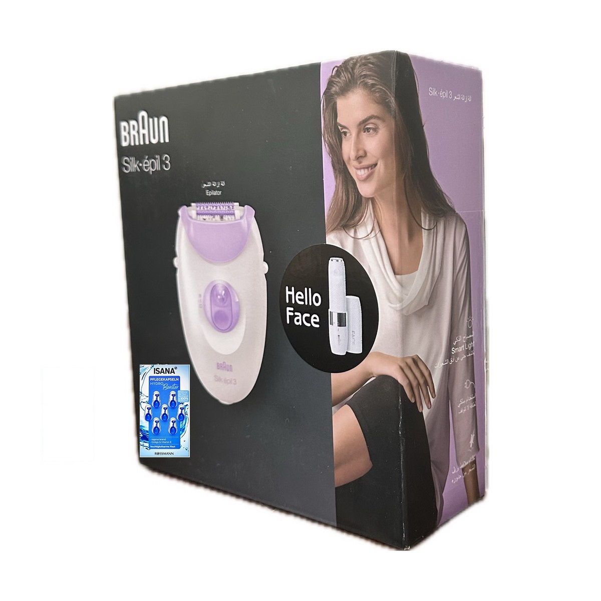 اپیلاتور براون مدل Hello Face به همراه ماشین اصلاح موی صورت بانوان براون مدل 01 -  - 6