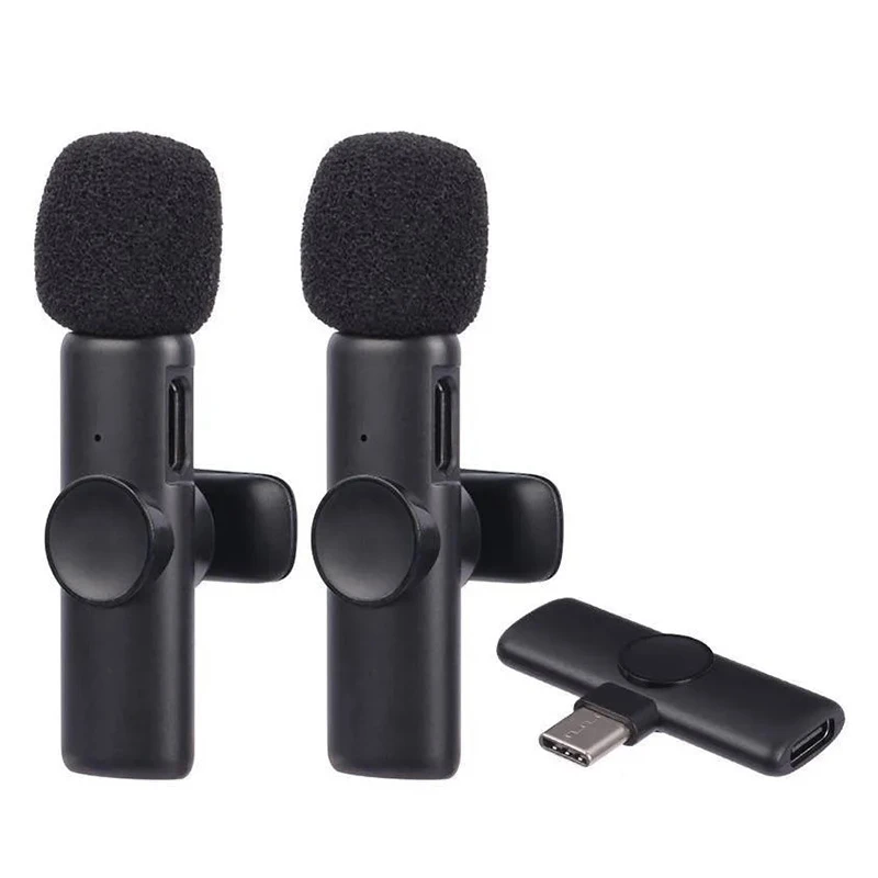 میکروفن یقه ای بی سیم مدل K11 Dual Type-C بسته 2عددی