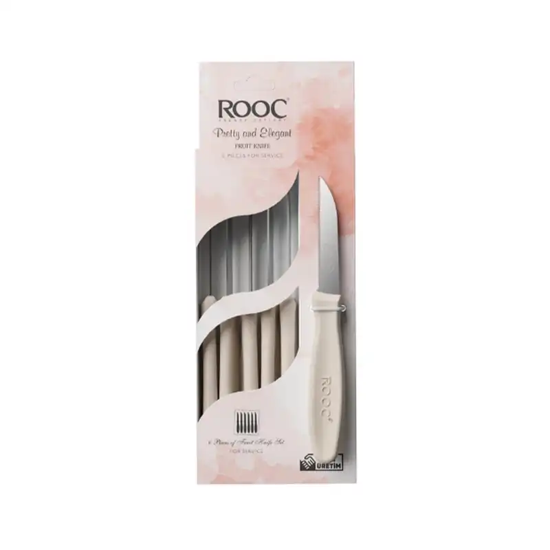 چاقو میوه خوری روک مدل بیسیک بسته 6 عددی