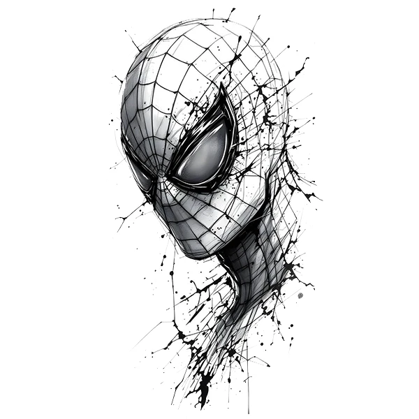   استیکر پارچه و لباس پاد آفرین طرح مرد عنکبوتی کد 2597