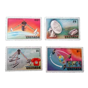 تمبر یادگاری مدل فضایی کد bc-1560 مجموعه 4 عددی