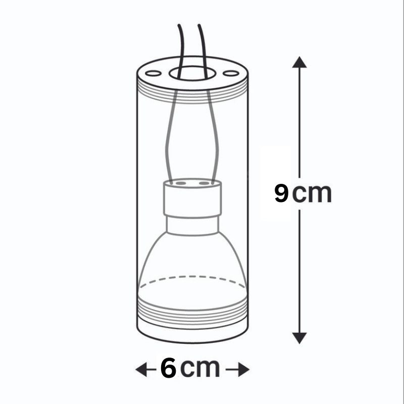 چراغ مدل استوانه روکار 6