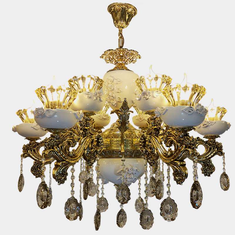 لوستر 12 شعله مدل غنچه