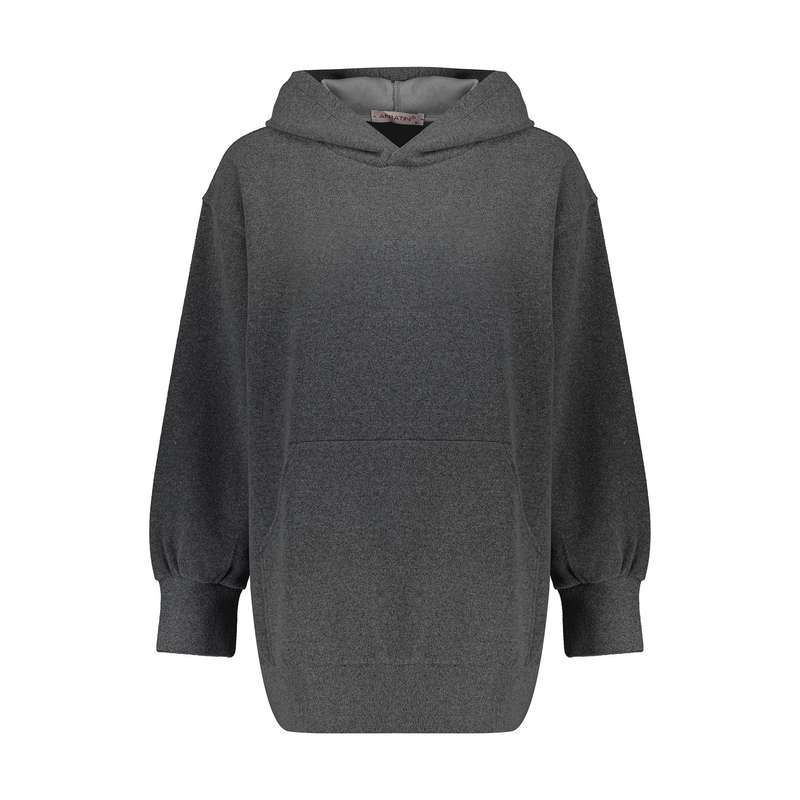 هودی زنانه افراتین مدل 8528 رنگ دودی