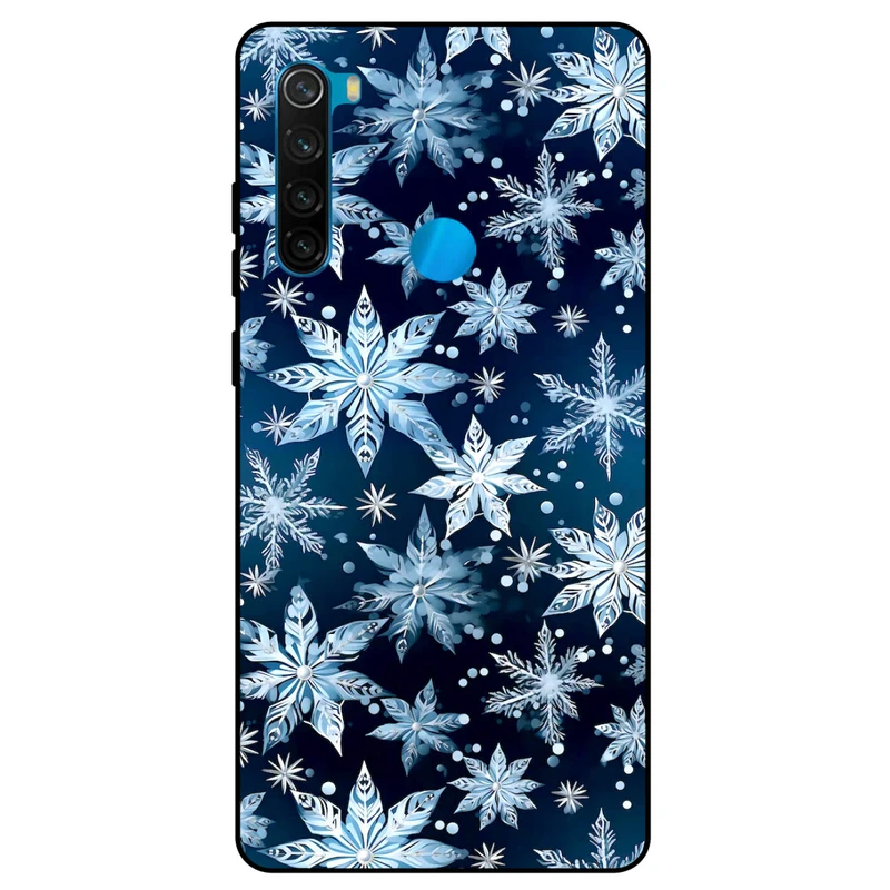 کاور مگافون طرح برف مدل 2824 مناسب برای گوشی موبایل شیائومی Redmi Note 8 