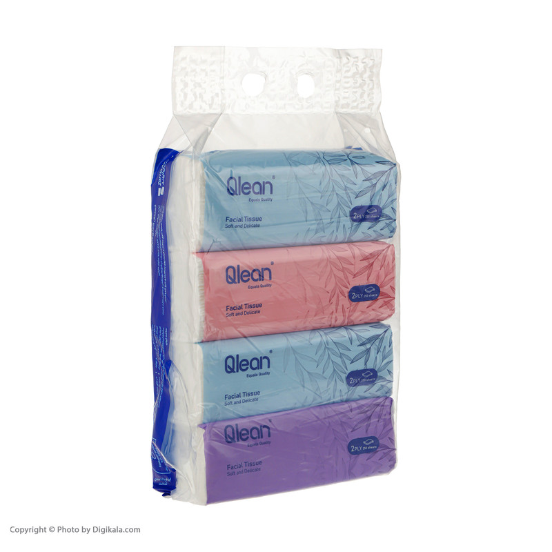 دستمال کاغذی 250 برگ کیولین مدل اقتصادی بسته 4 عددی
