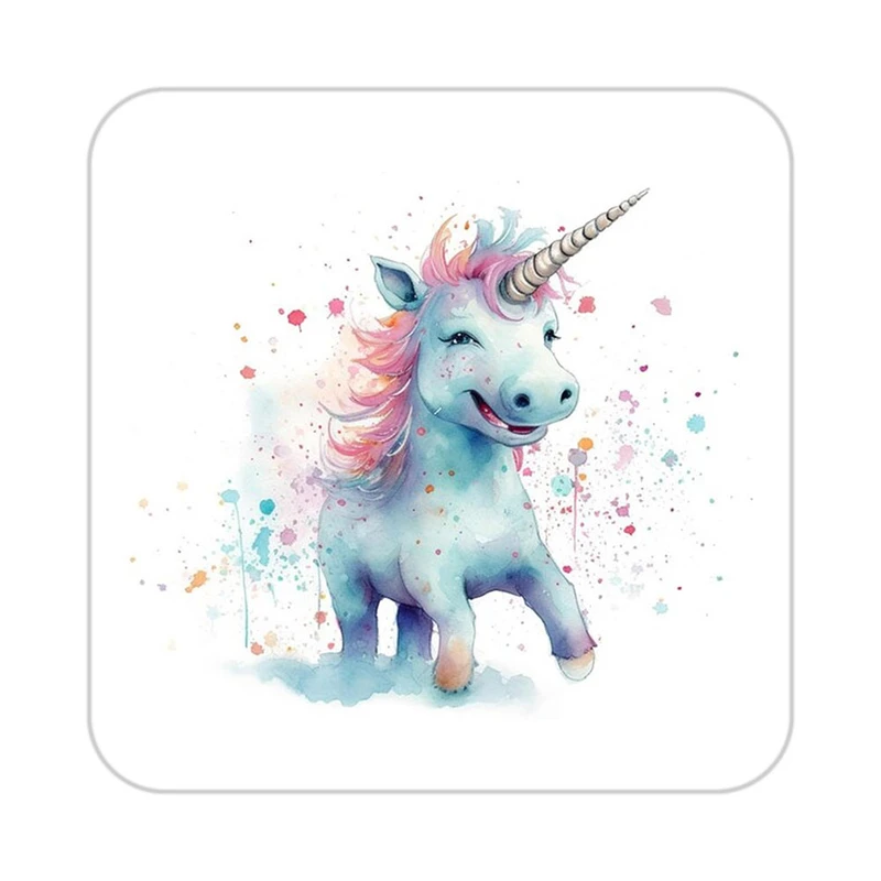 زیر لیوانی کاکتی طرح اسب تک شاخ و یونیکورن مدل mp32414