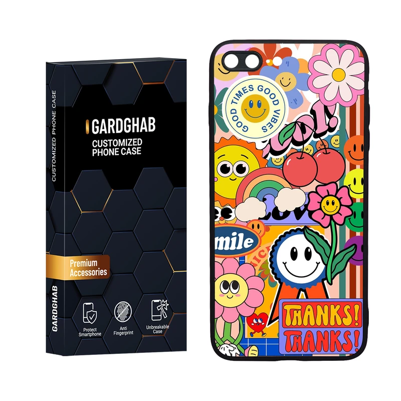 کاور گارد قاب مدل دورژله ای فانتزی مناسب برای گوشی موبایل اپل iPhone 7 Plus / 8 plus