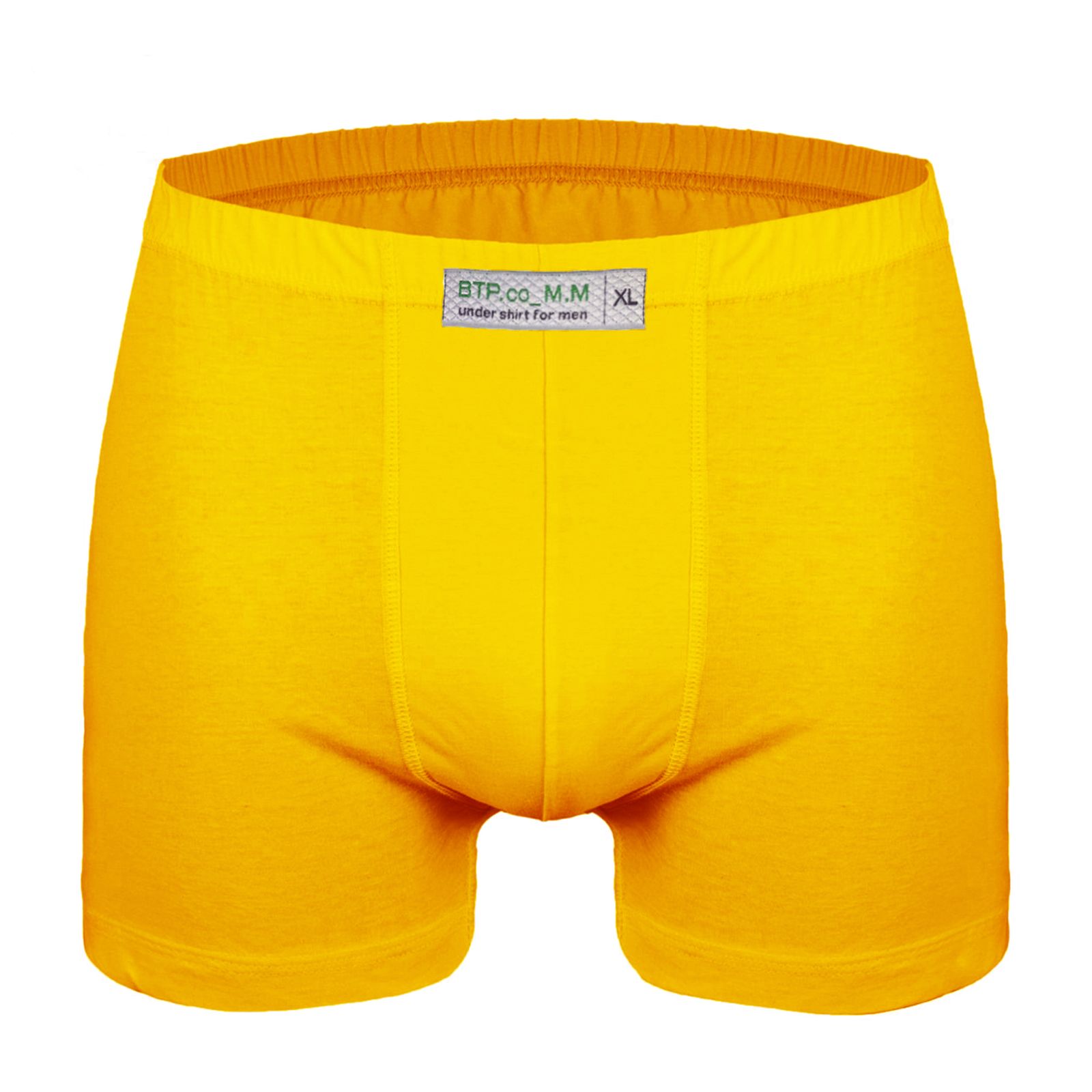 شورت مردانه برهان تن پوش مدل پادار 16-04 رنگ زرد خردلی بسته 2 عددی -  - 2