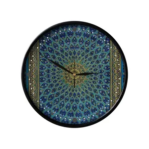 ساعت دیواری مدوپد طرح قالی قم گنبد اشکی مدل C-Ghom139