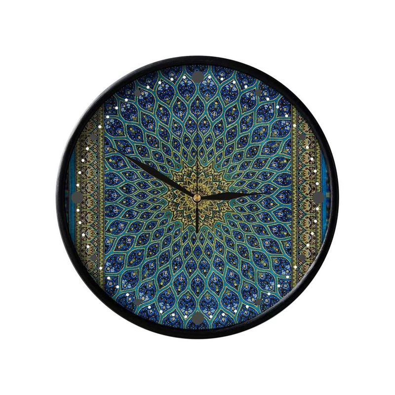 ساعت دیواری مدوپد طرح قالی قم گنبد اشکی مدل C-Ghom139