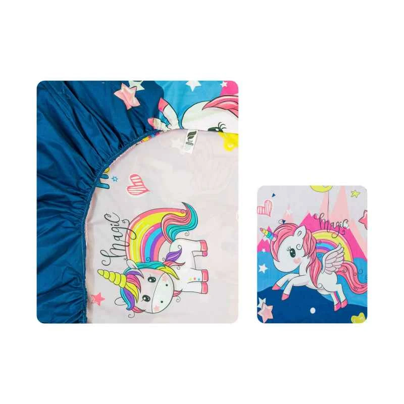 سرویس ملحفه یک نفره 2 تکه آدنو مدل Pony کد MC02