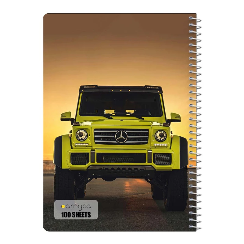 دفتر شطرنجی 100 برگ سیمی کارنیکا طرح جی واگن G‑Wagon کد 87299