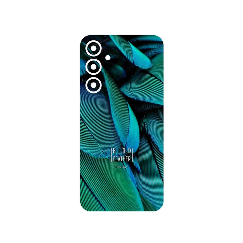 برچسب پوششی ماهوت مدل Green Feather مناسب برای گوشی موبایل سامسونگ Galaxy S23 FE
