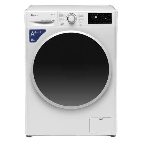 ماشین لباسشویی اتوماتیک جی پلاس مدل GWM-P87W ظرفیت 8 کیلوگرم