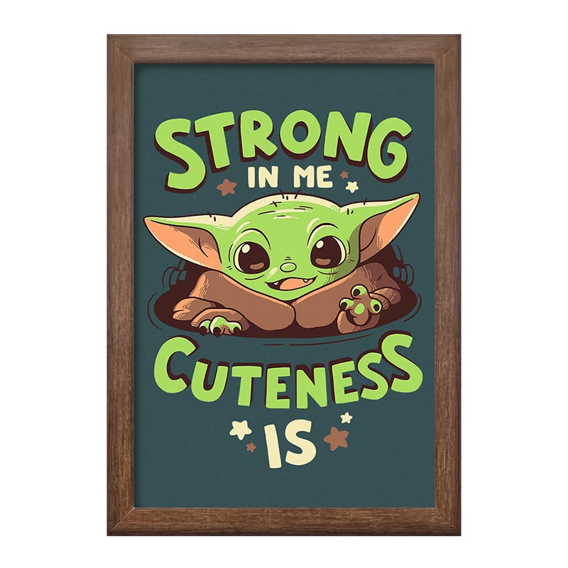 تابلو خندالو طرح یودا سریال جنگ ستارگان کد 26071