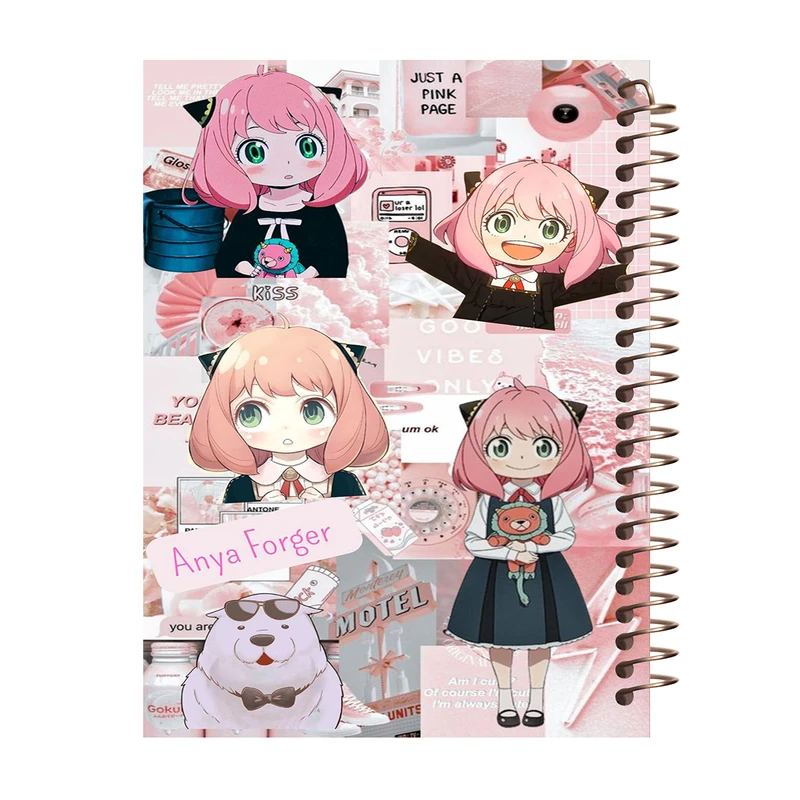 دفتر مشق 60 برگ طرح انیمه مدل انیا کد M320