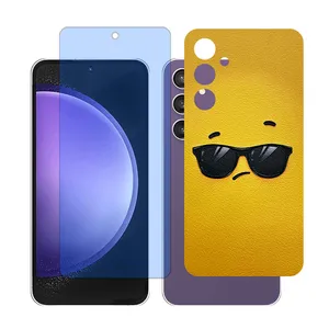 Glass together model blue cut screen protector suitable for Samsung Galaxy A55 mobile phone with back cover sticker