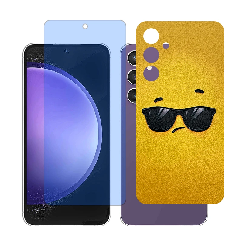 محافظ صفحه نمایش بلوکات گلس مدل together مناسب برای گوشی موبایل سامسونگ Galaxy A55 به همراه برچسب پوششی پشت گوشی