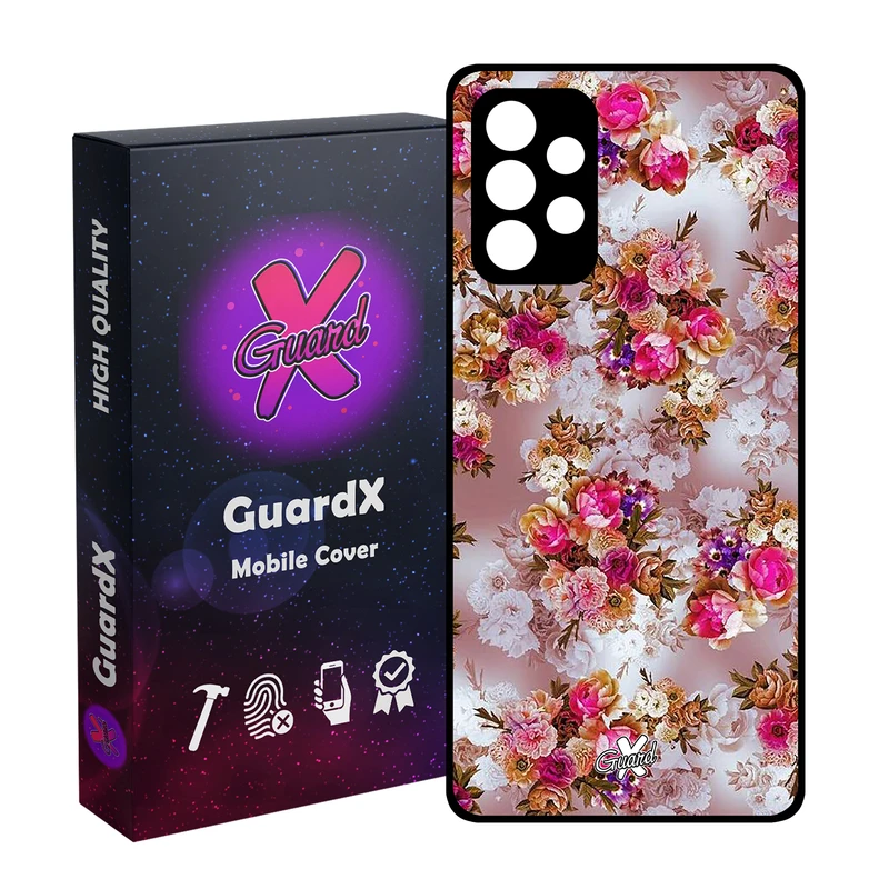 کاور گارد ایکس طرح گل مدل Glass10333 مناسب برای گوشی موبایل سامسونگ Galaxy A32 4G