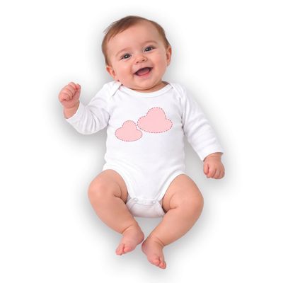 بادی آستین بلند نوزادی نیل کوک مدل CUTIE CLOUD
