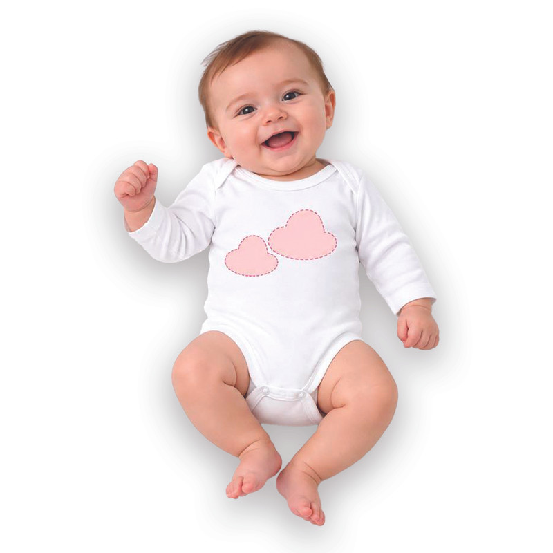 بادی آستین بلند نوزادی نیل کوک مدل CUTIE CLOUD