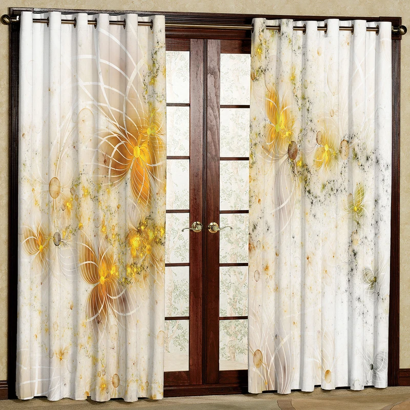 پرده مدل مخمل پانچی کد 2628T2 سایز 200x140 سانتی متر