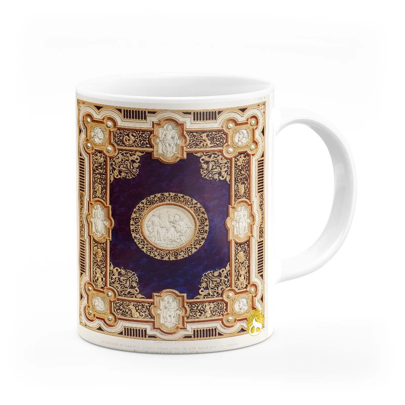 ماگ هومرو طرح فرش سنتی ایرانی مدل MG7919