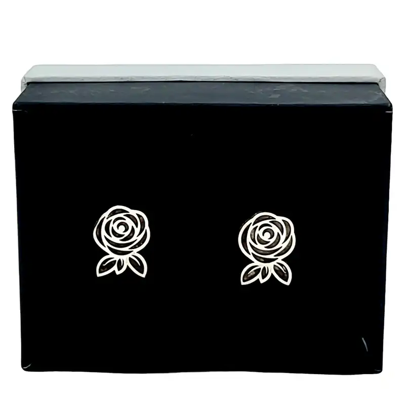 گوشواره نقره زنانه طرح گل