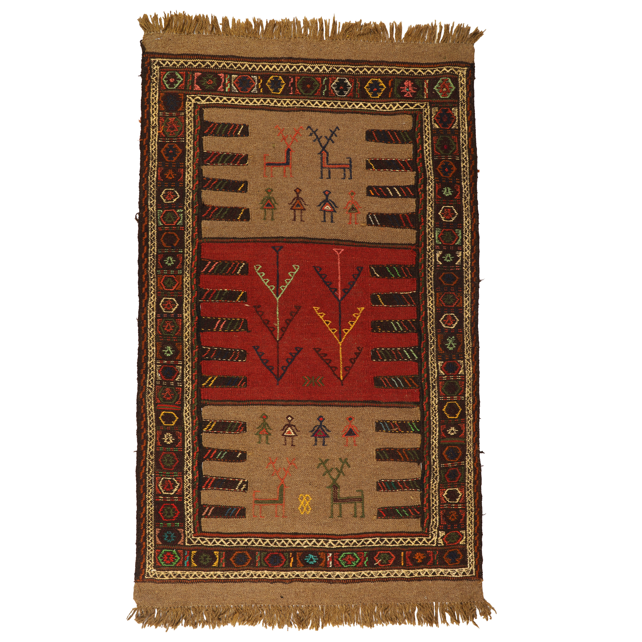 گلیم دستبافت دومتری کد 1404103