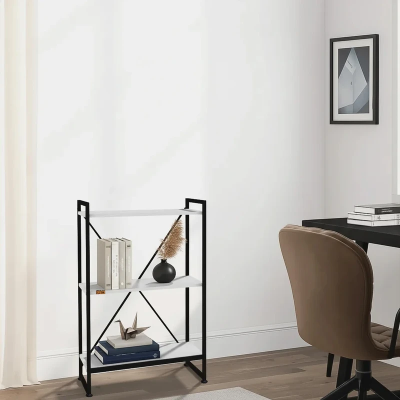 کتابخانه سه طبقه دیزم مدل مونتاژی LIB_60×100_W 