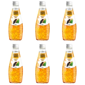 نوشیدنی تخم شربتی با طعم پرتقال السیما - 300 میلی لیتر بسته 6 عددی
