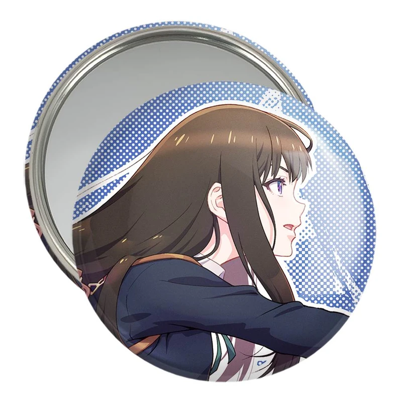 آینه جیبی خندالو مدل تاکینا انیمه Lycoris Recoil  کد 23016