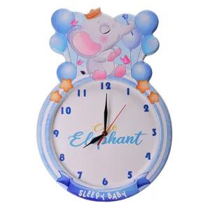 ساعت دیواری کودک مدل فیل و بادکنک CL-21