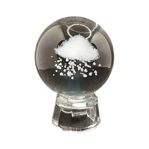 چراغ خواب مدل گوی کریستالی طرح ابر و باران کد 05