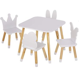 ست میز و صندلی کودک چهار نفره مدل خرگوش