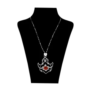  گردنبند نقره زنانه طرح اسلیمی کد G-ES-AK-9801