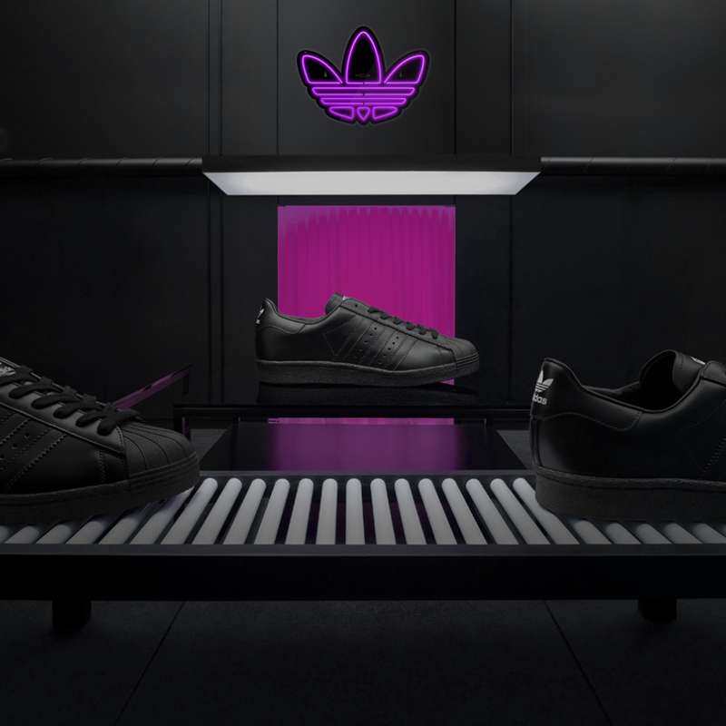 چراغ دیواری نئون دیزاین طرح Adidas-Logo-BL_PR