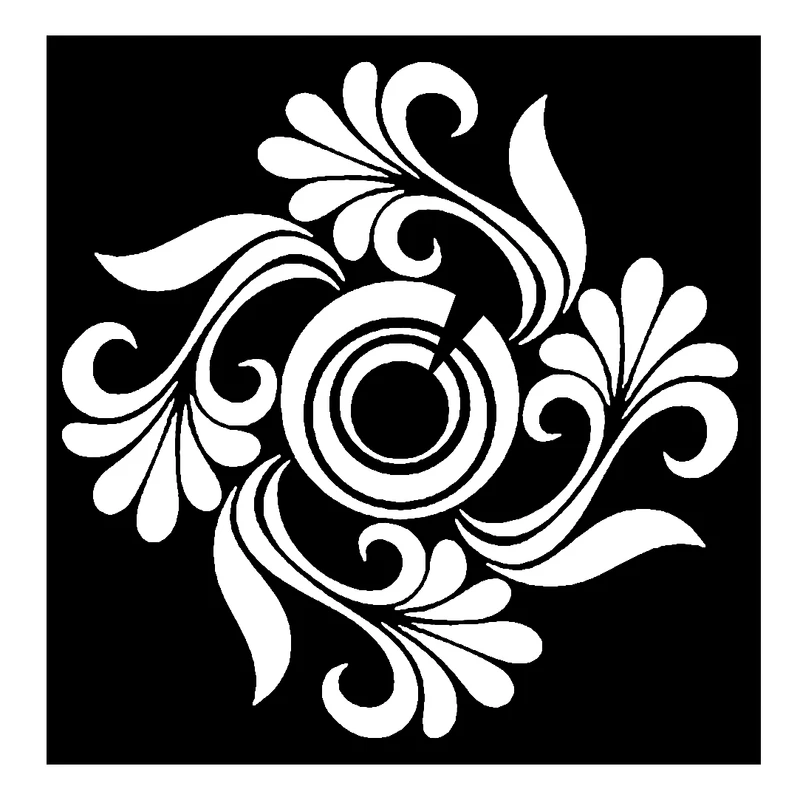  شابلون باتیس آرت طرح تذهیب کد 50-508