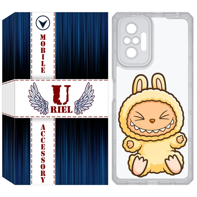 کاور یوریل مدل Clear کد 135 طرح لبوبو Labubu مناسب برای گوشی موبایل شیائومی Redmi Note 10 Pro / Note 10 Pro Max